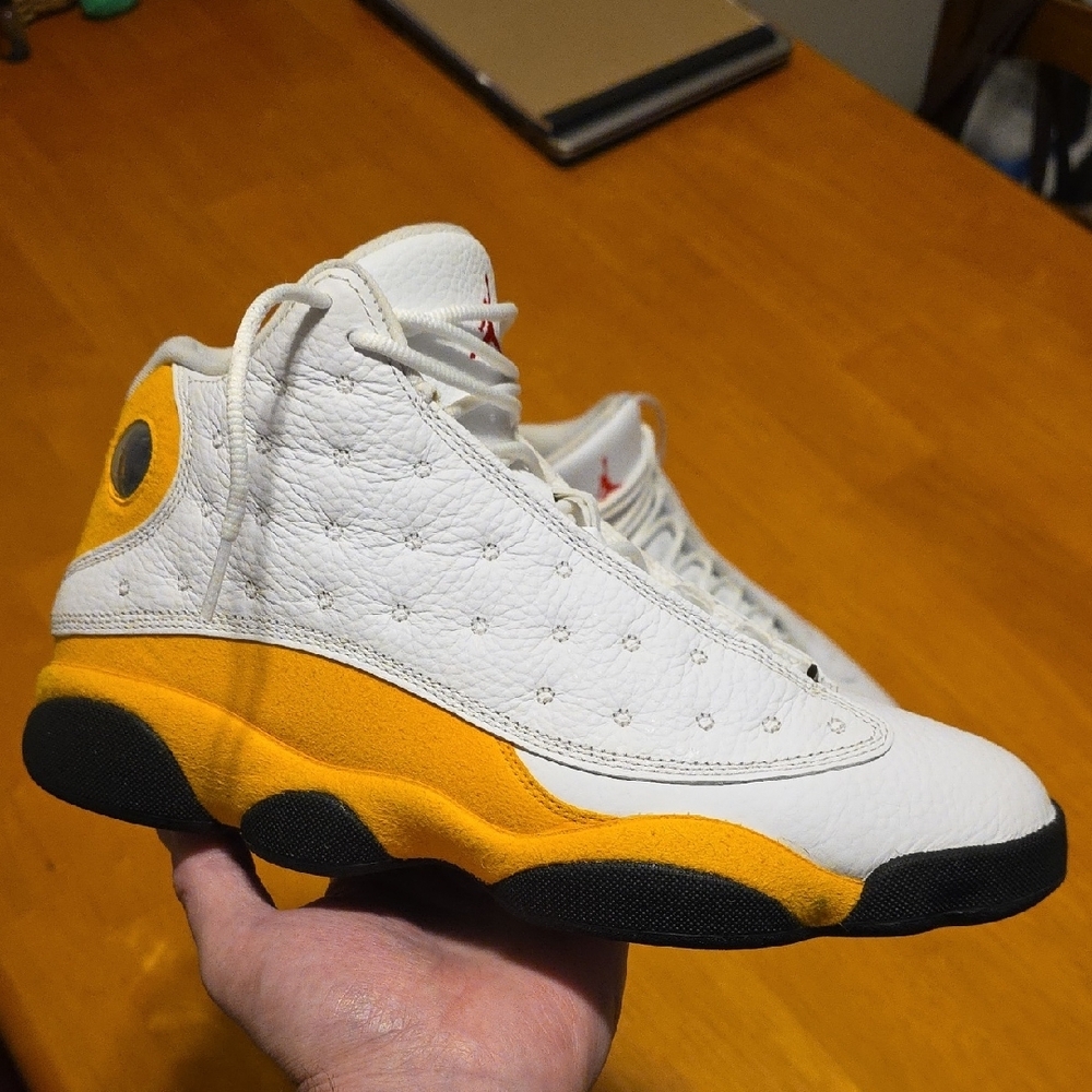 Kids White and Yellow Sneakers
